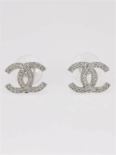 chanel earongs|Chanel swarovski earrings.